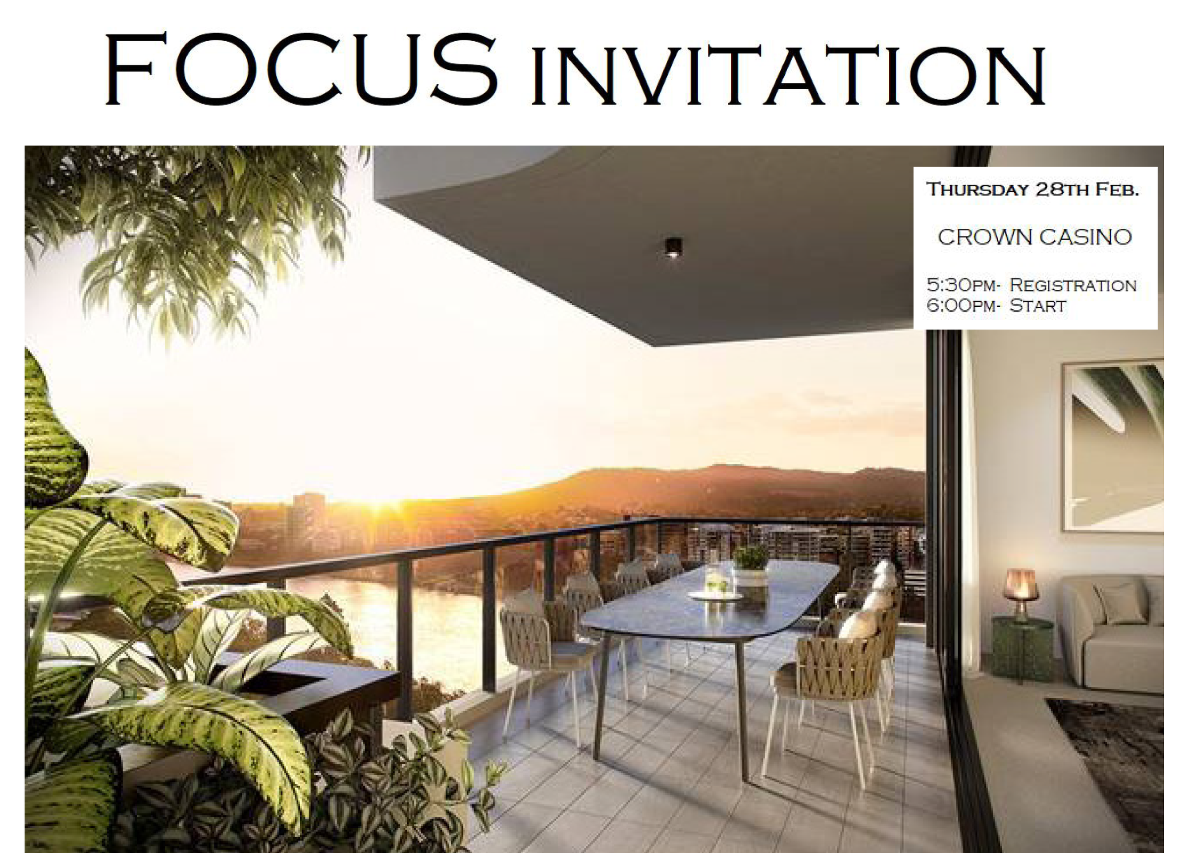 Pacific East Cost Property Invitation